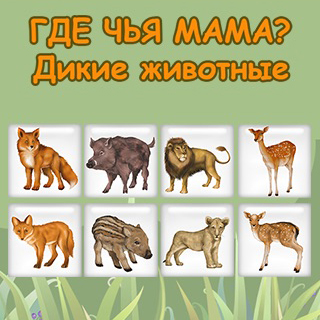 Где чья мама? Дикие животные